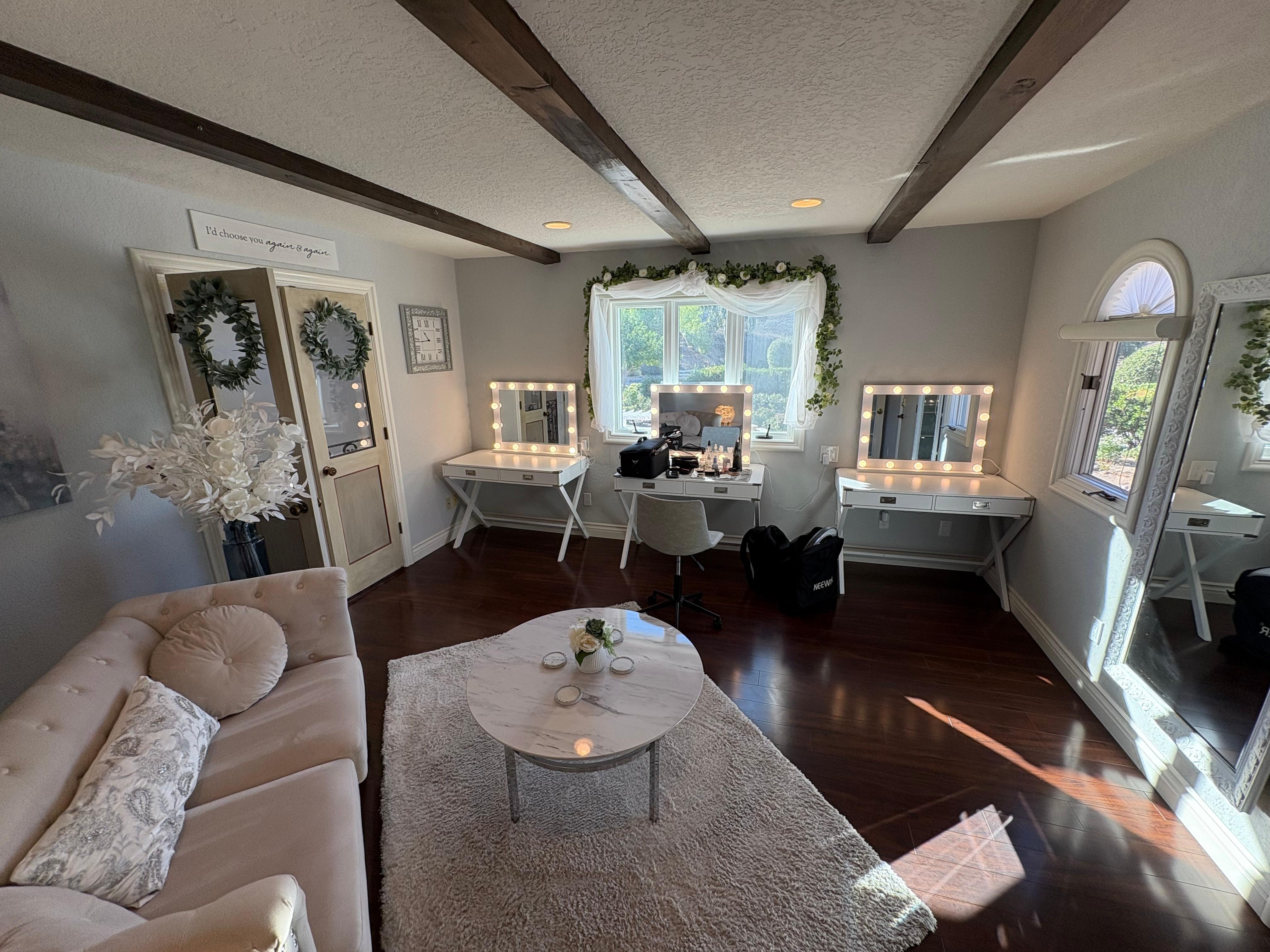 2nd floor bridal makeup room, Such an exquisite area that was perfect!