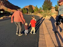 A walk in the neighborhood.