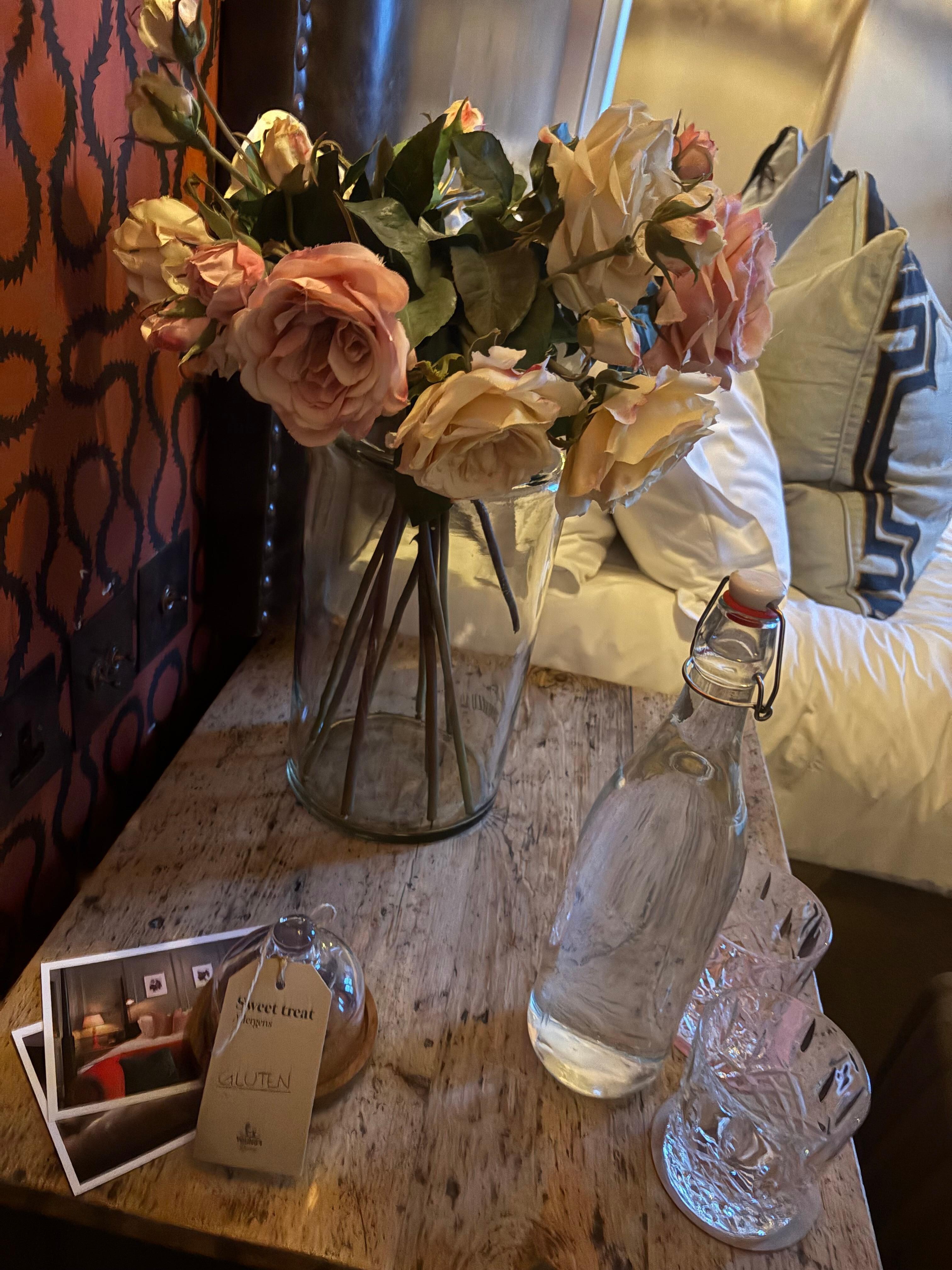 Fresh flowers and hand made treats