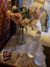 Fresh flowers and hand made treats
