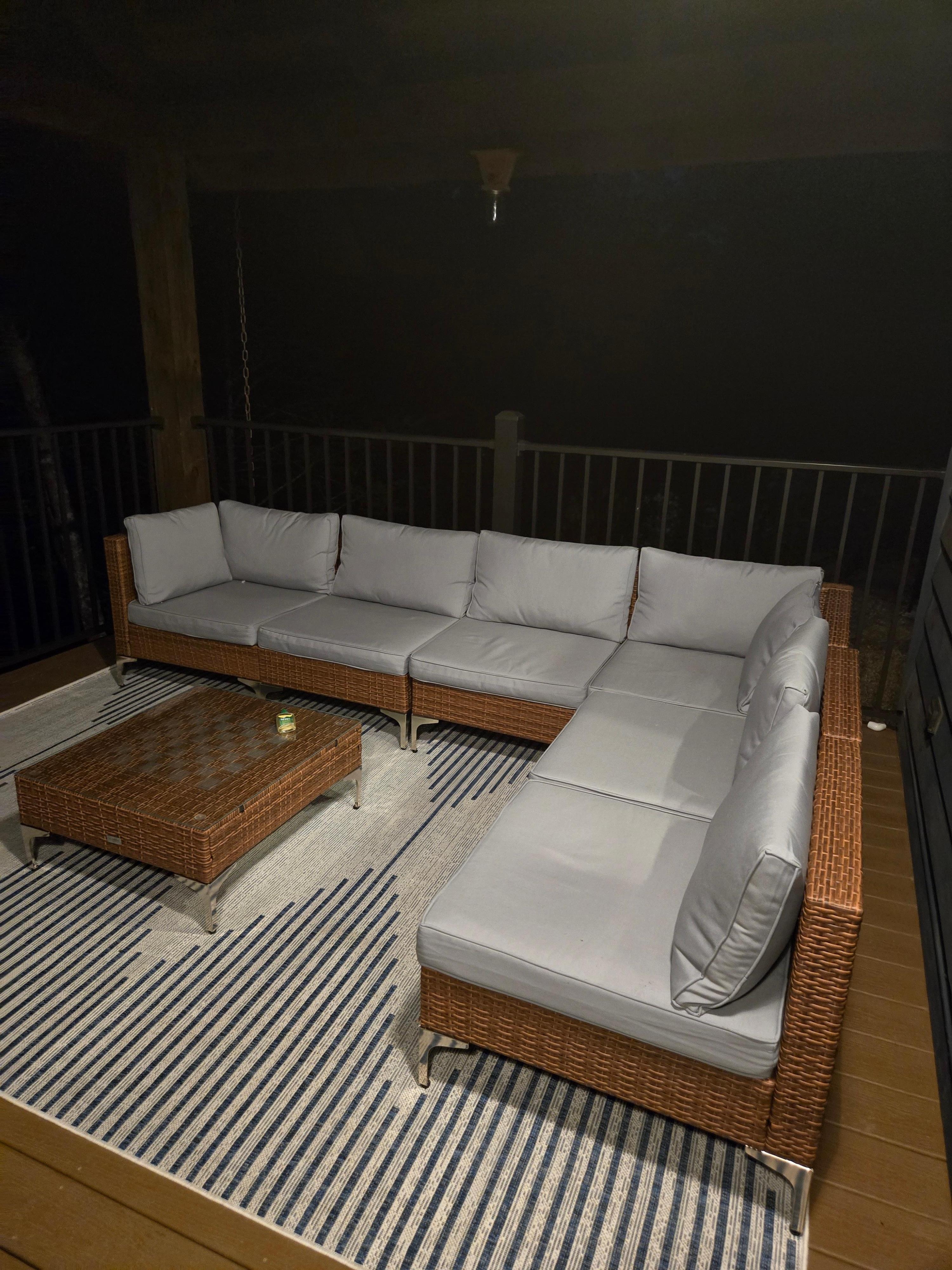 Outdoor lounge area