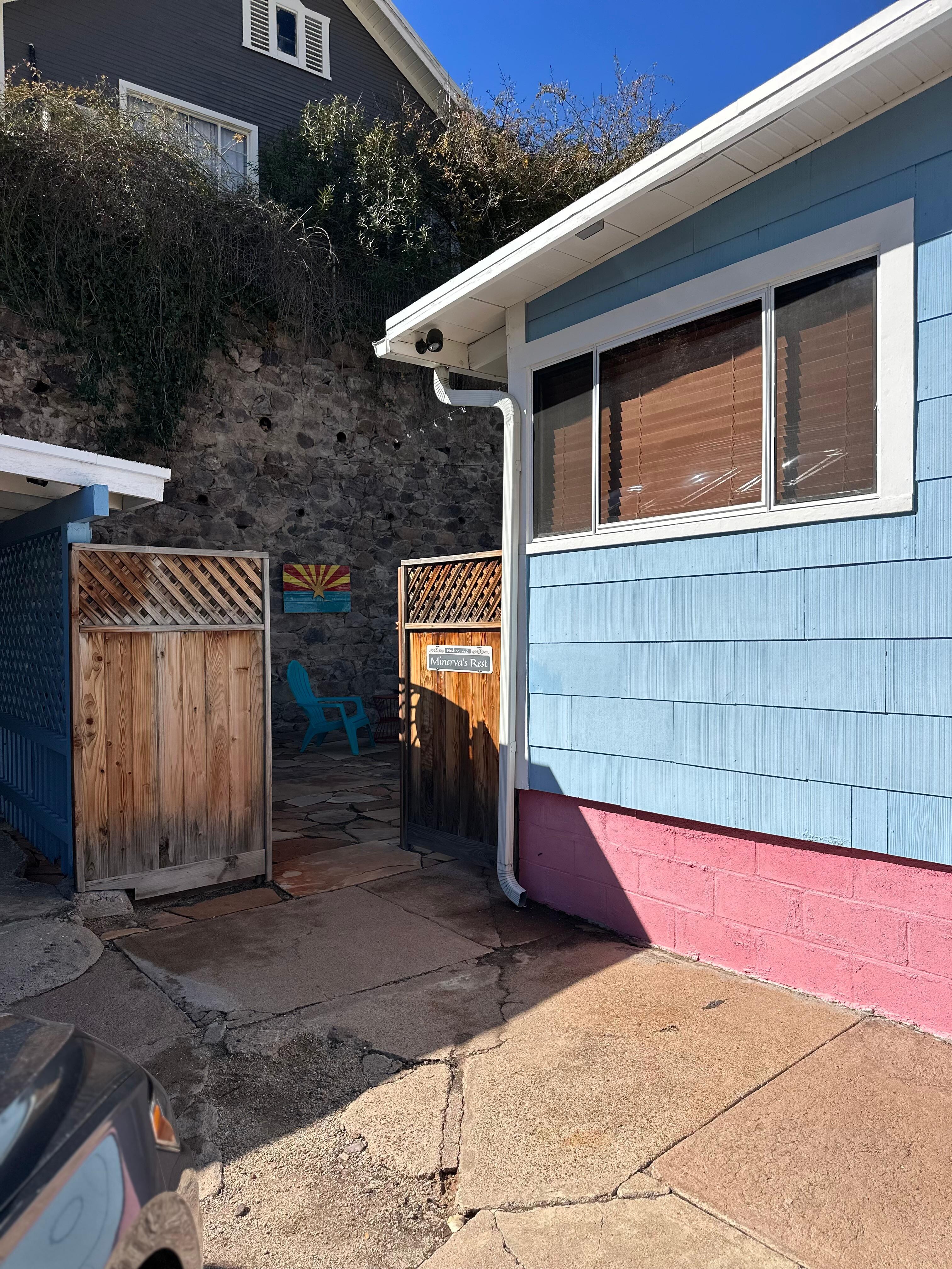 Outside the backyard was so lovely 