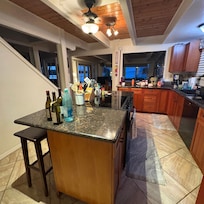 Kitchen was a delight to use and well stocked.