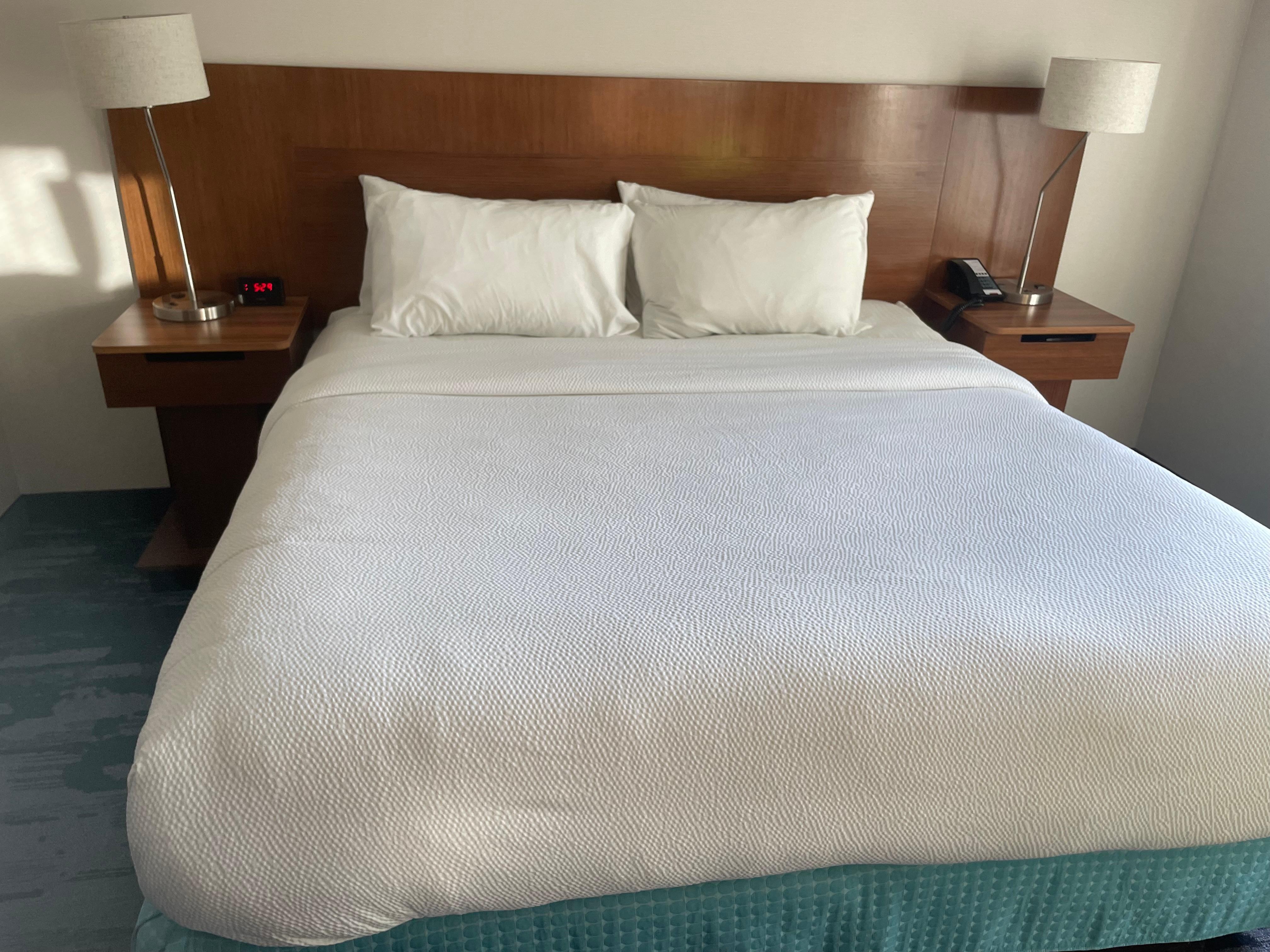 King Size bed! Awesome!