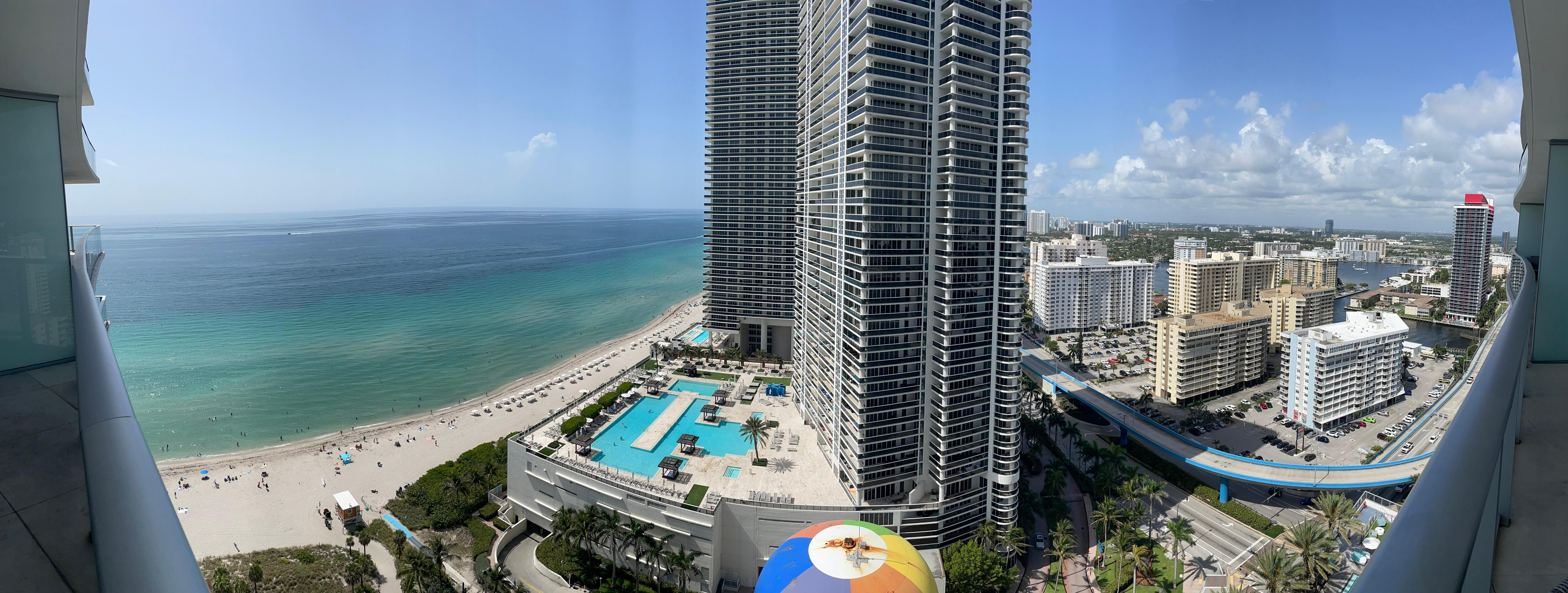 Pano from our balcony