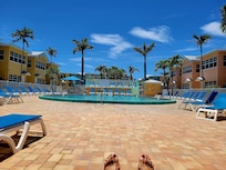 The pool at the condos