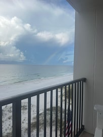 A lovely rainbow seen from our balcony