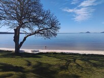 View from balcony in winter.
