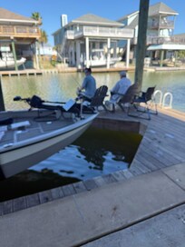 Dock fishing with grandson