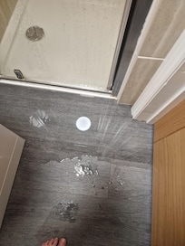 Leak after shower