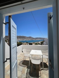 Leading to the balcony