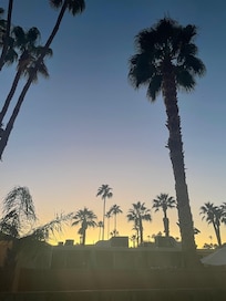 Sunrise over the desert