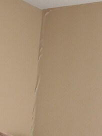 Drywall way Tape bubbling up.
