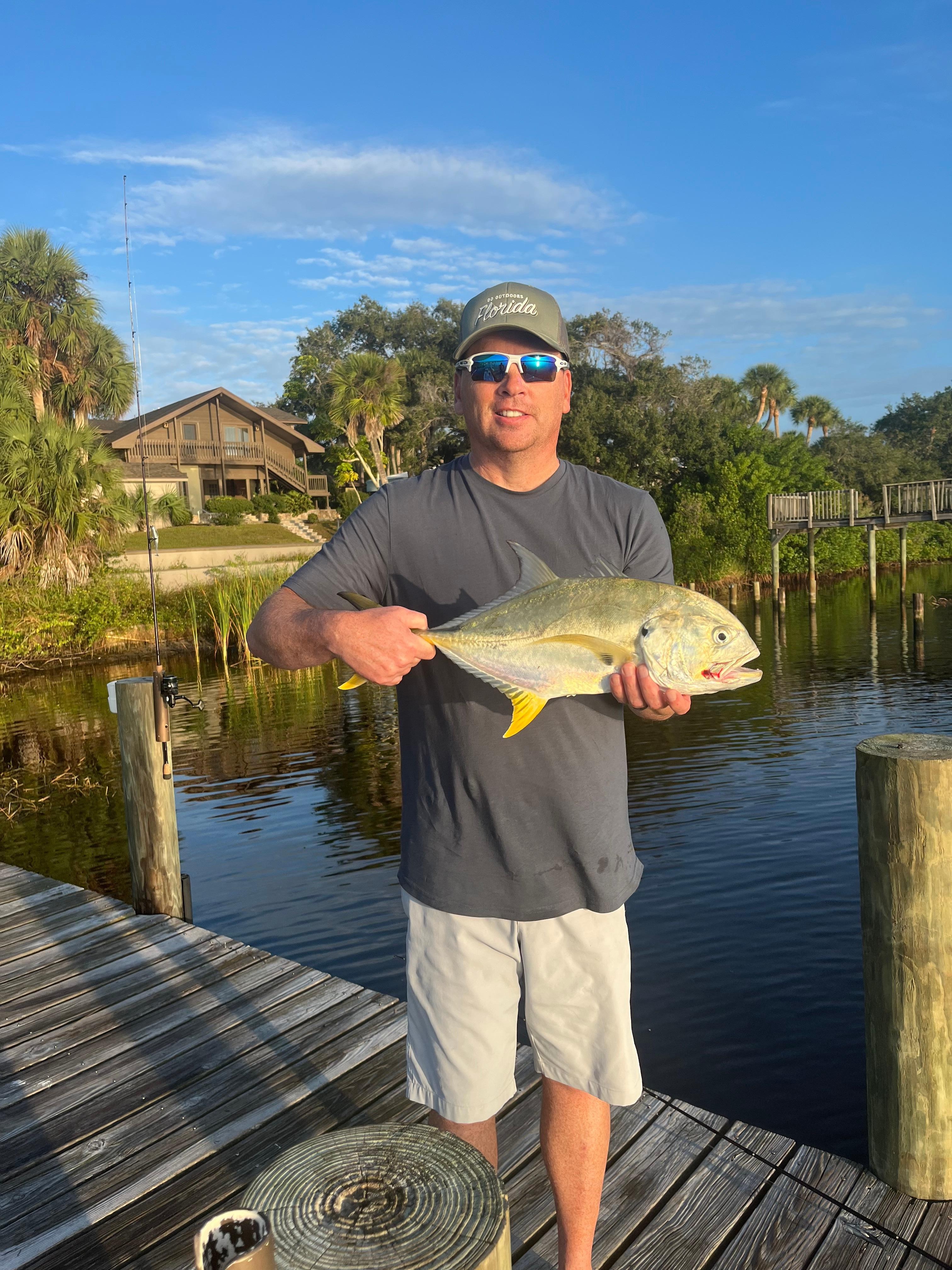 Caught from the dock.