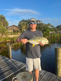 Caught from the dock.