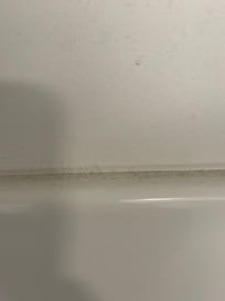 Shower has dust , how does a shower have dust in it???