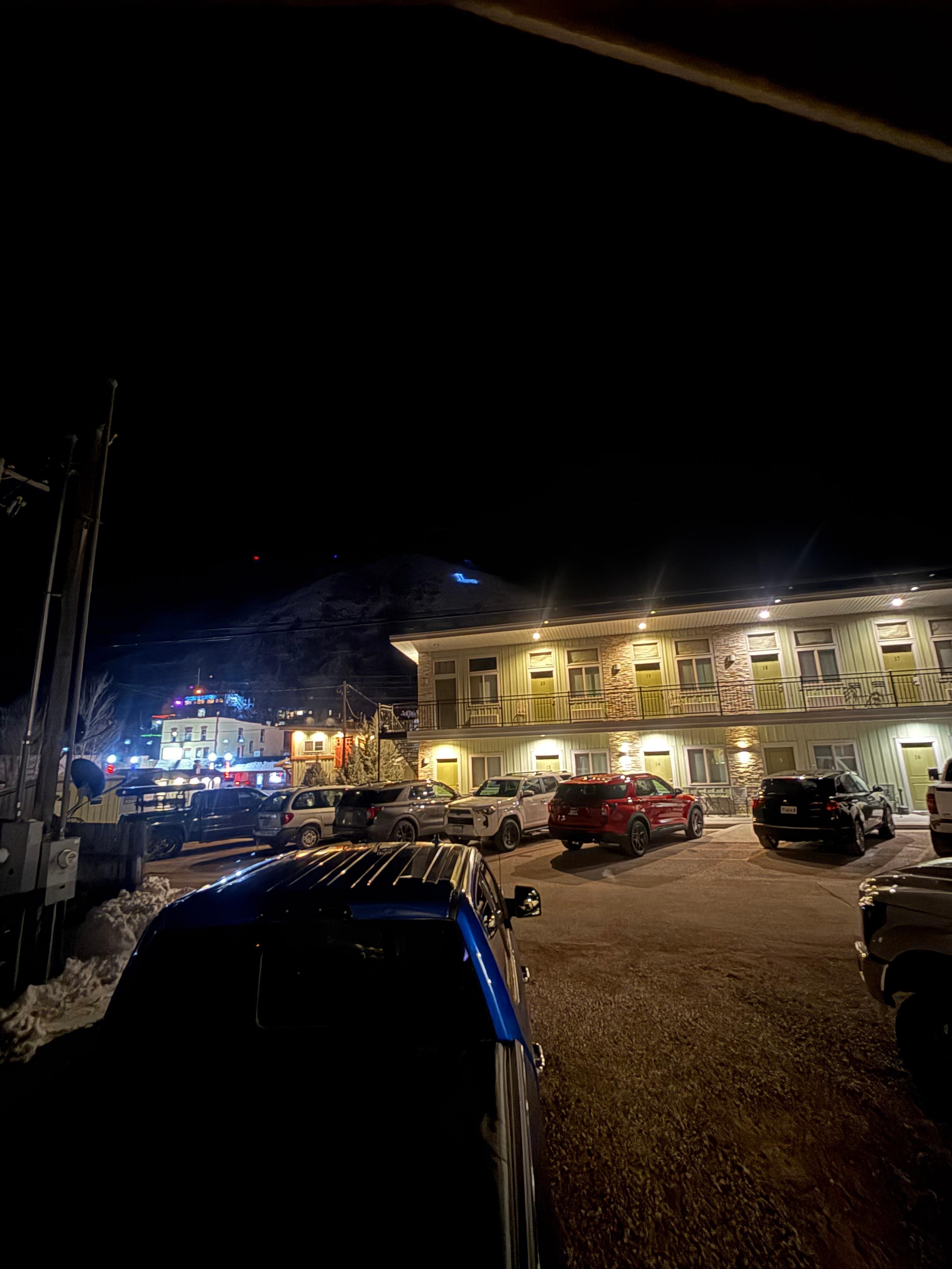 View from the outside deck