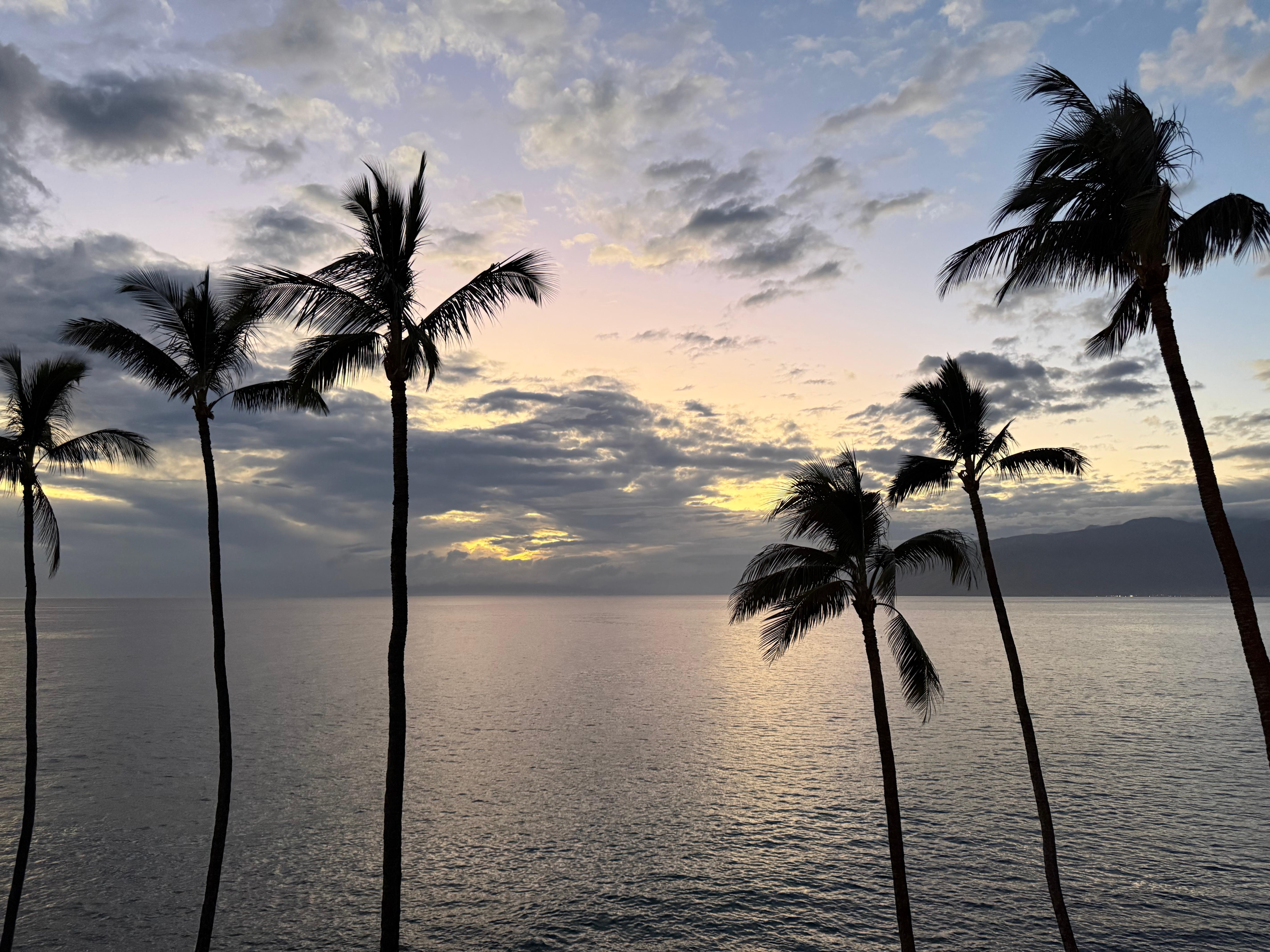 Sunset on the lanai 