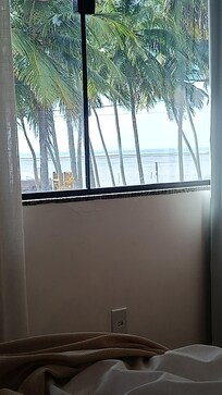 Vista deitado na cama
