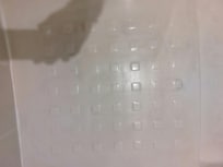 Receveur rayé et noirci