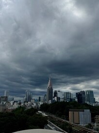 And the same view with some melancholy clouds