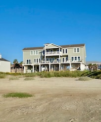 Back of house facing beach