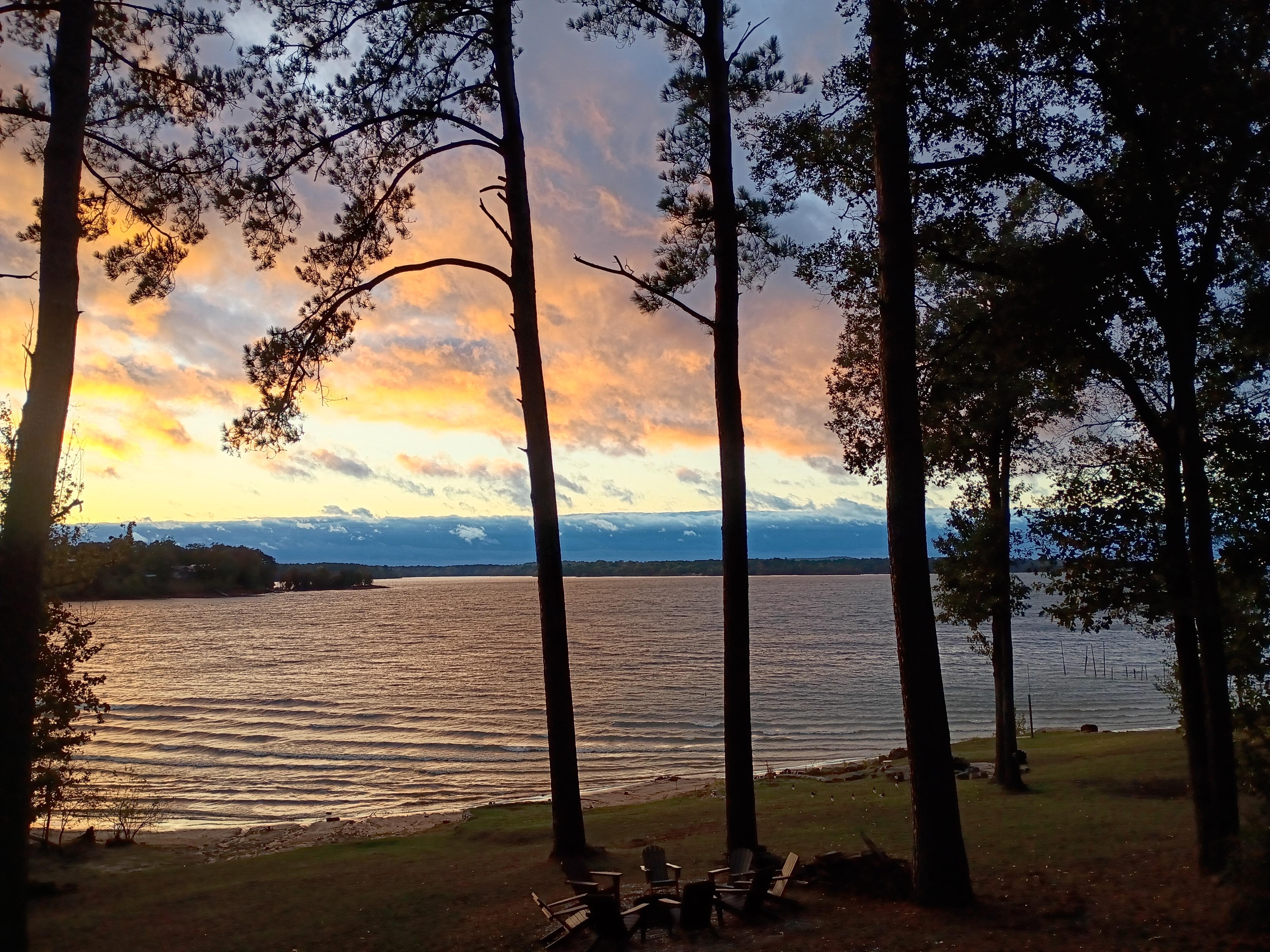 Cold front moving in just before sunset 