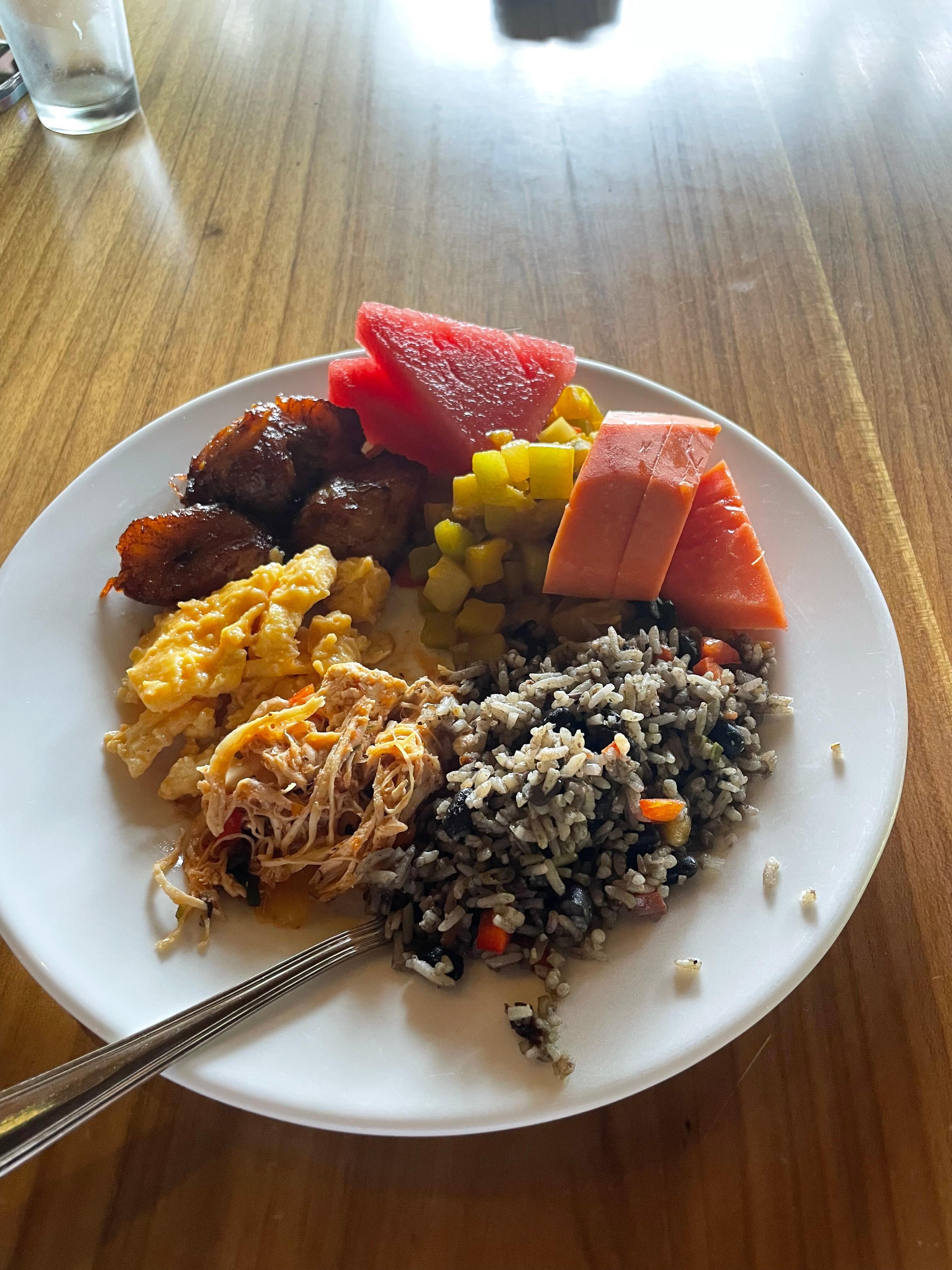 Some of the delicious breakfast available 