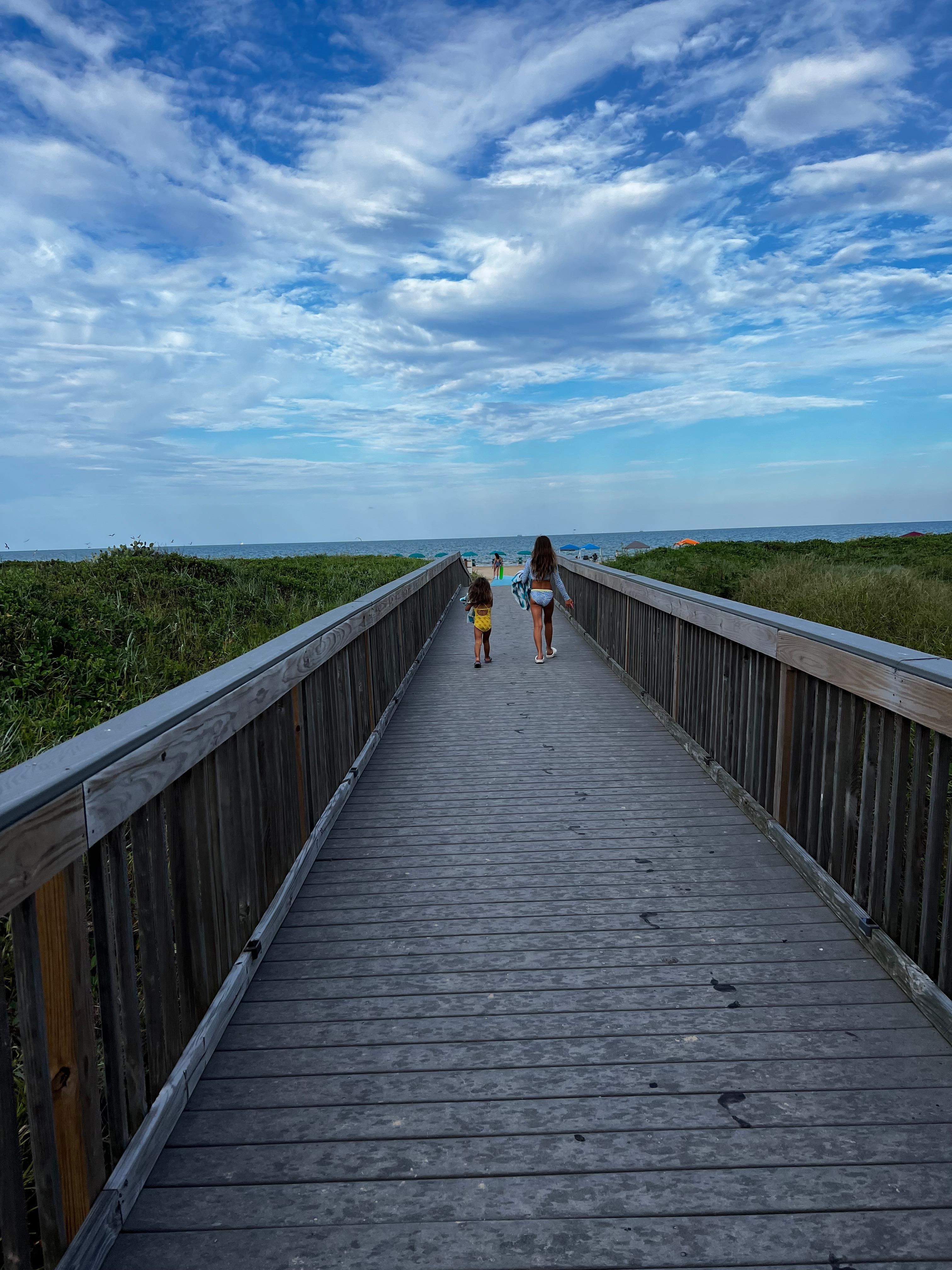 The boardwalk to the beach.