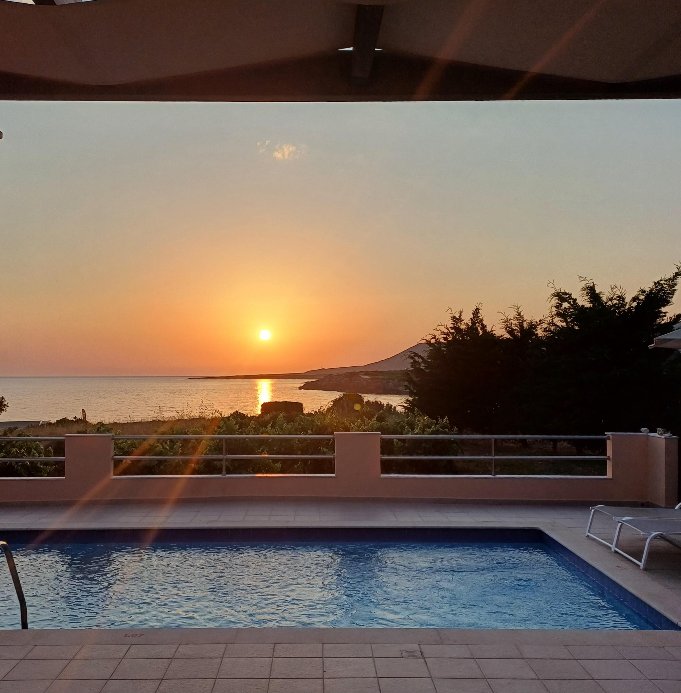 Sunset from Maria beach house 