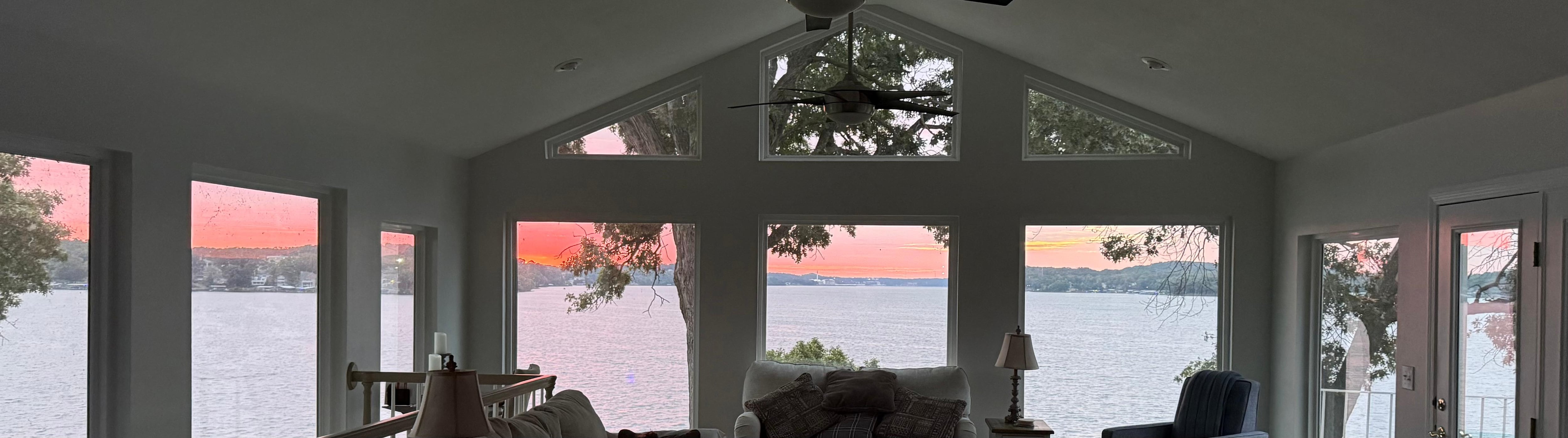 Sunrise view from inside the home…incredible!