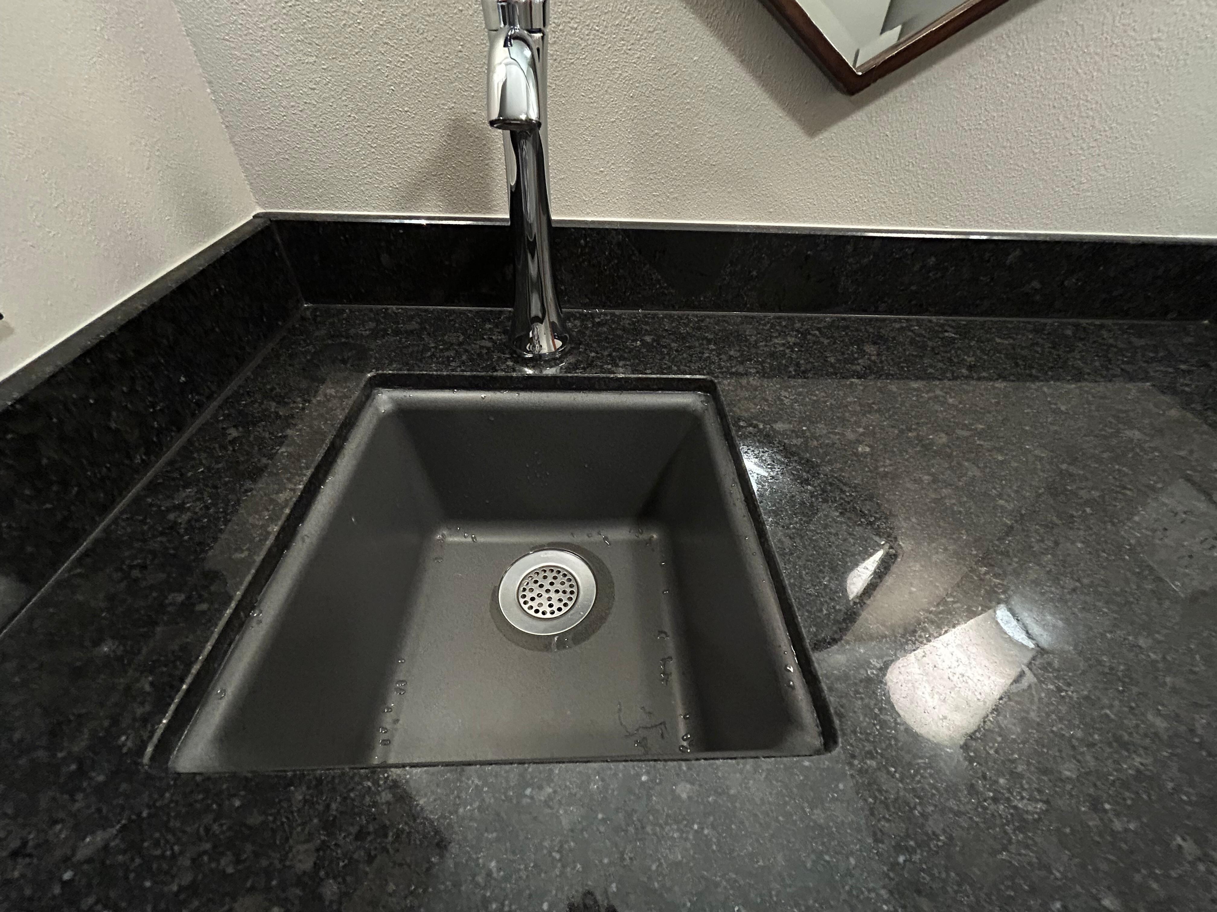 Kitchen-type sink. 