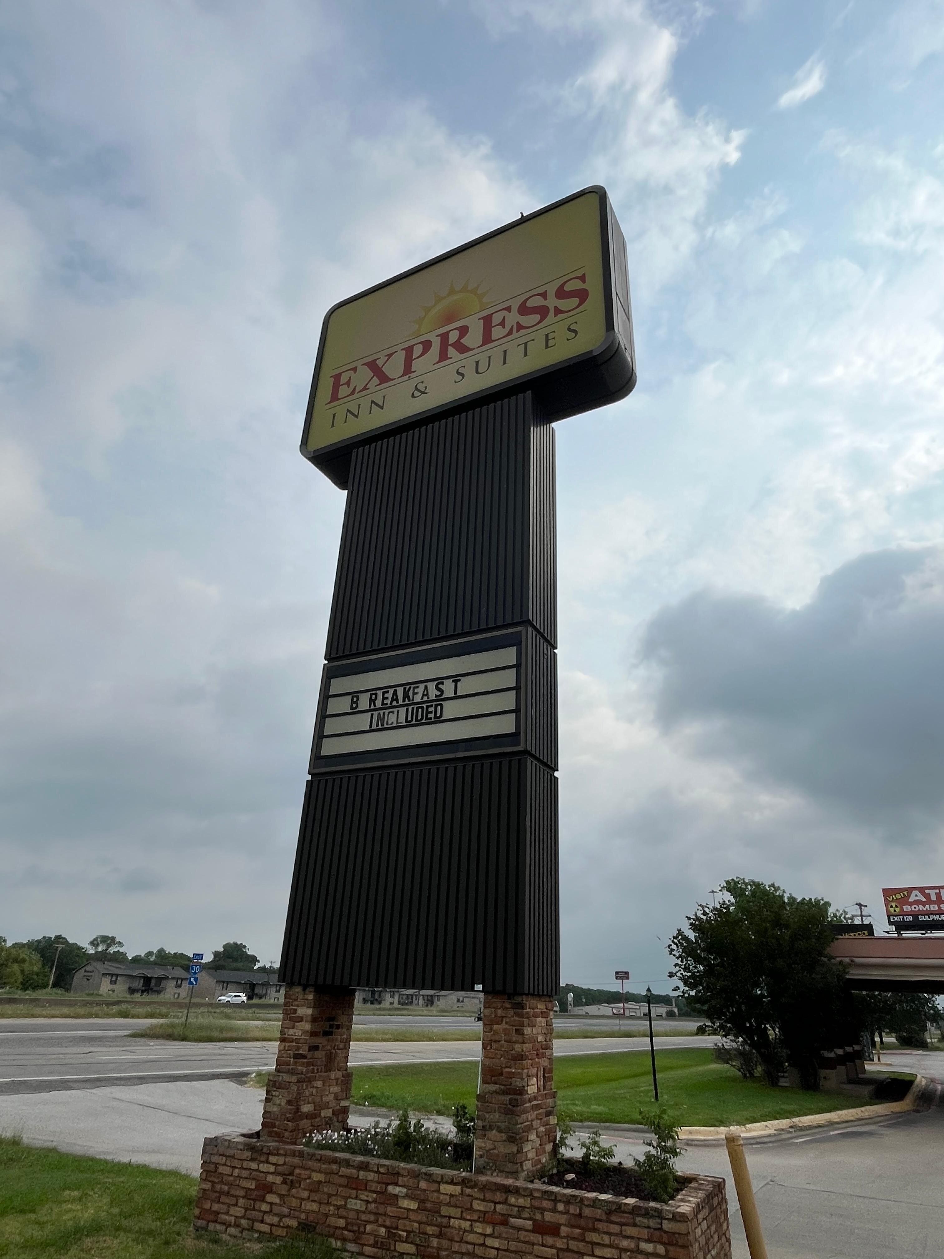 False advertising for an Inn & Suites only to have stale cereal and coffee.