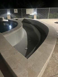 half empty pool, makes it look unsafe