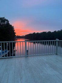 Dock at sunset