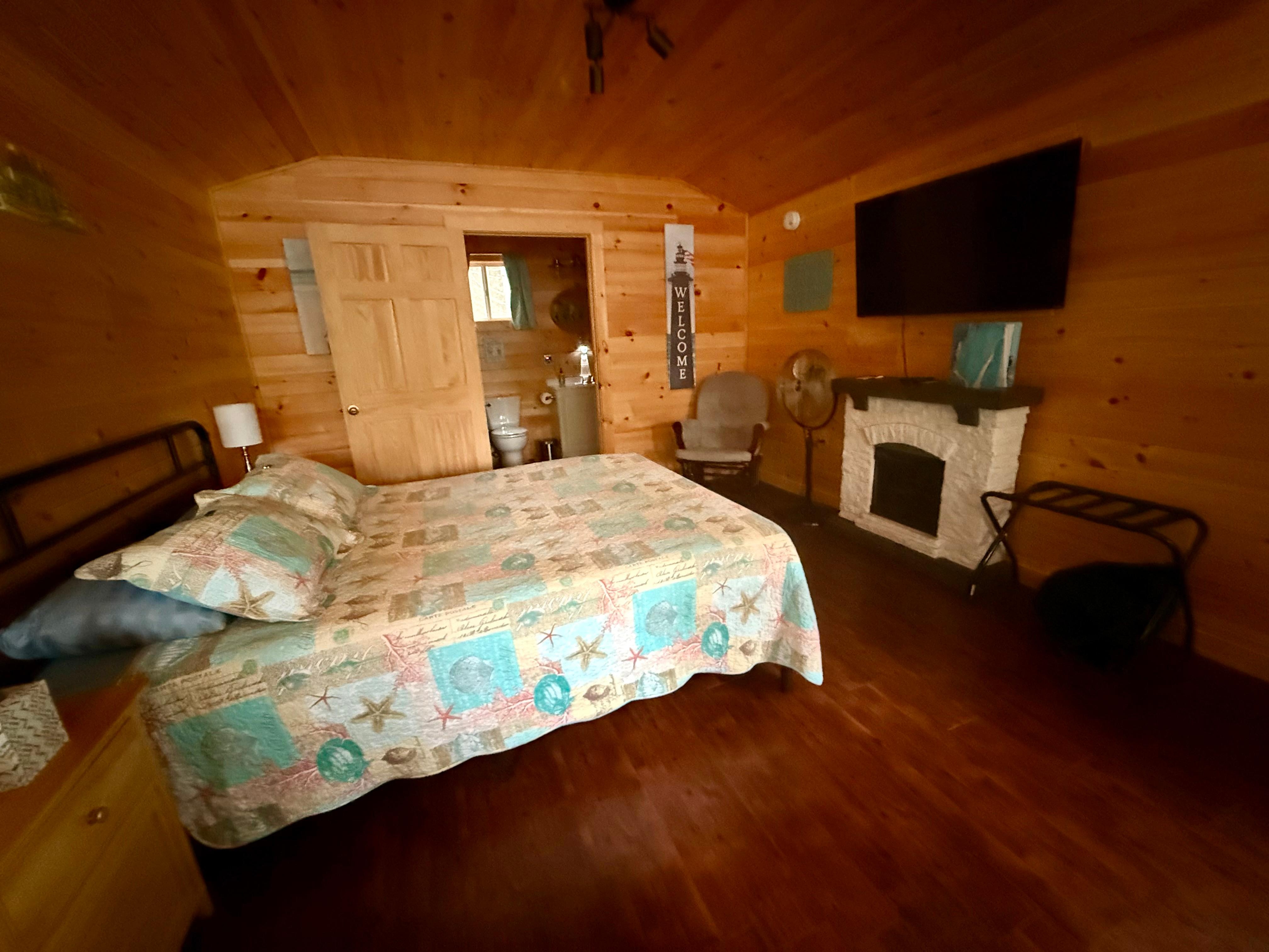 bed and tv