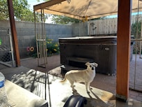 It was super pet friendly especially for our senior dog who has trouble getting around sometimes.