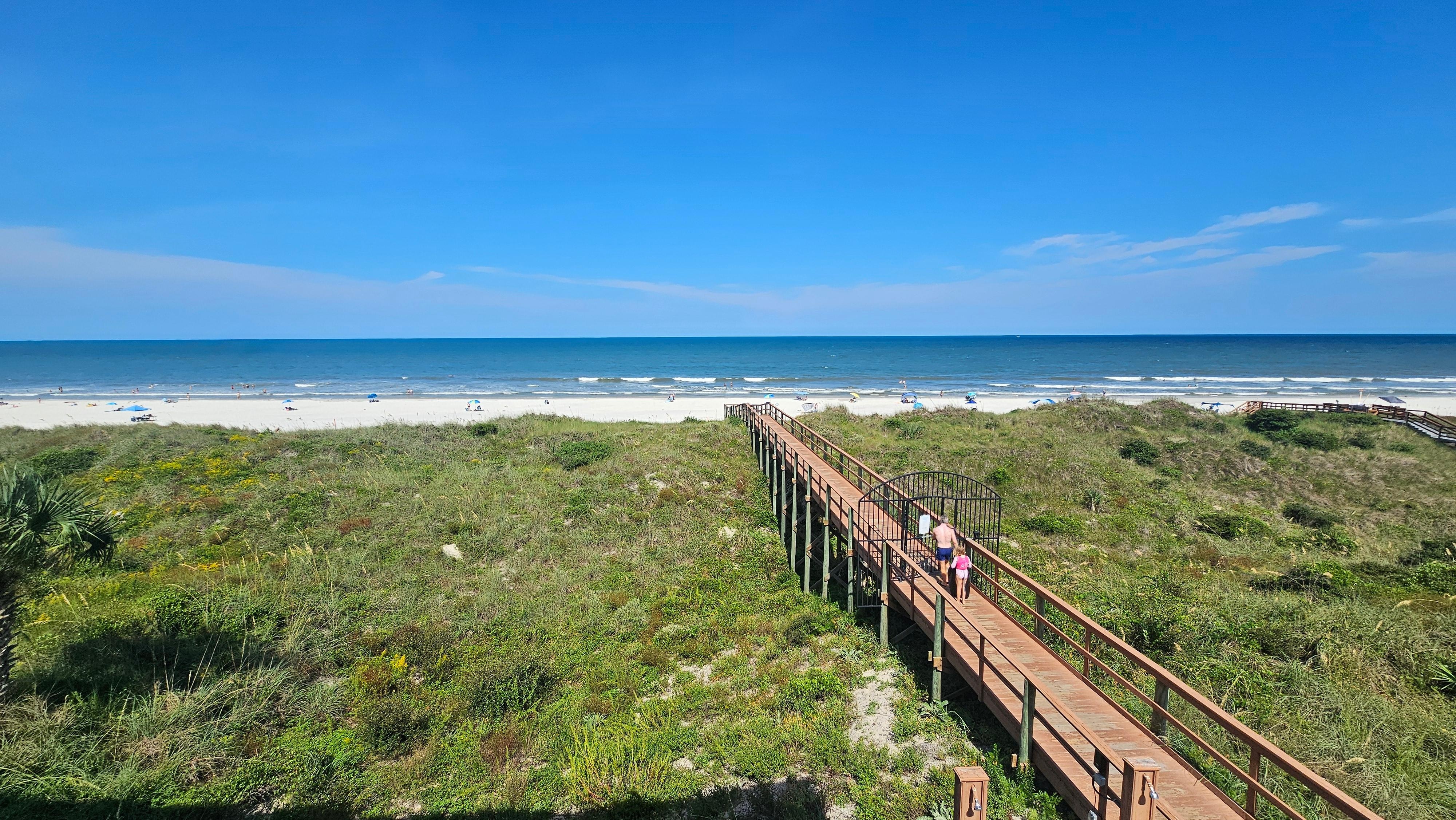 The Beach view from the balcony. 