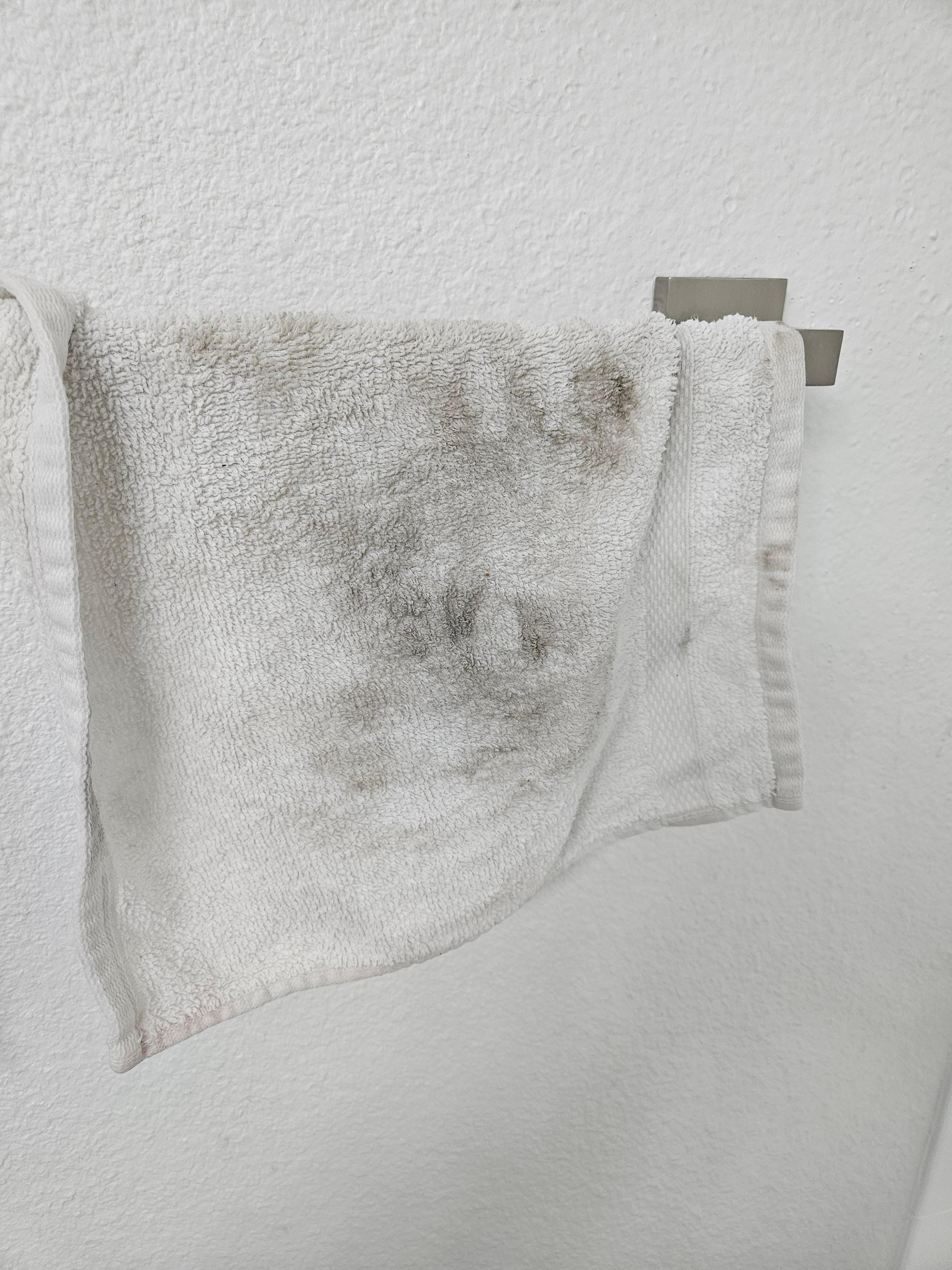 Dirt from my feet after a shower and walking on floor