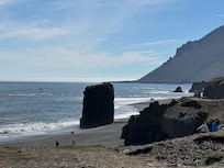 Found this beach on our way there.
