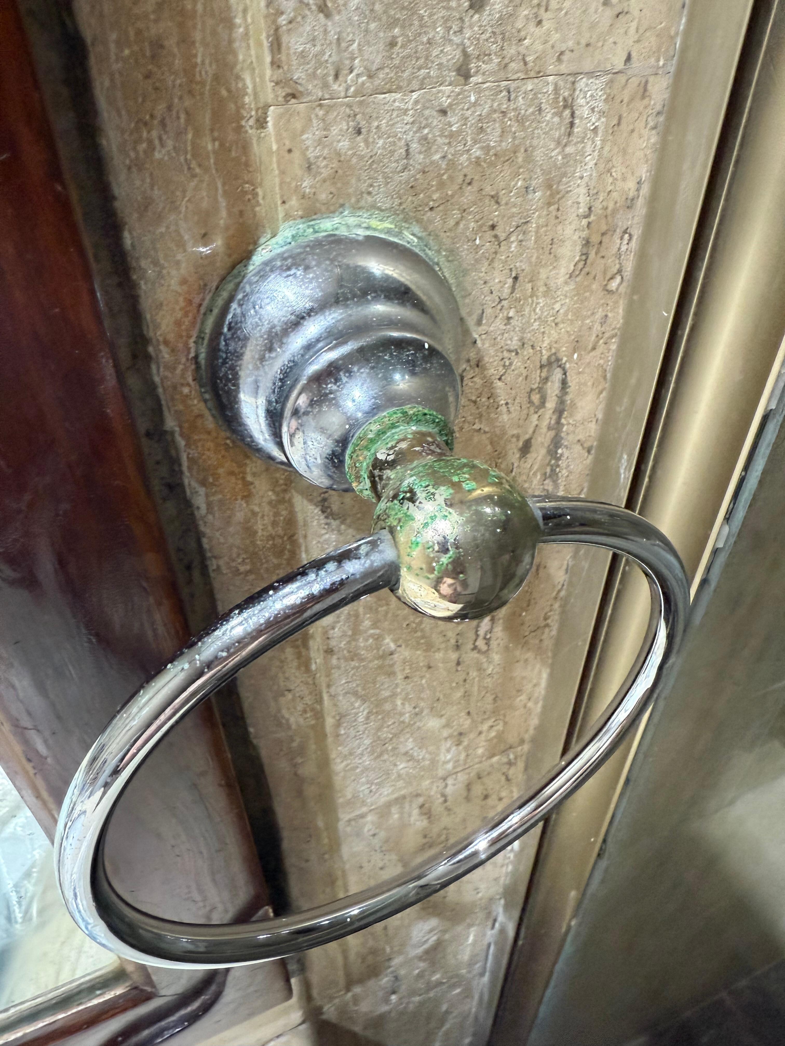 Mold on towel rack