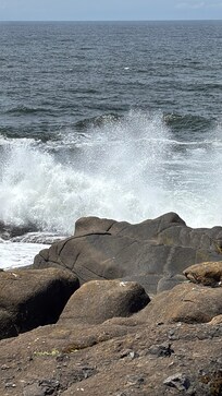 Big waves rolling in