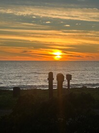 Sunset from front porch.