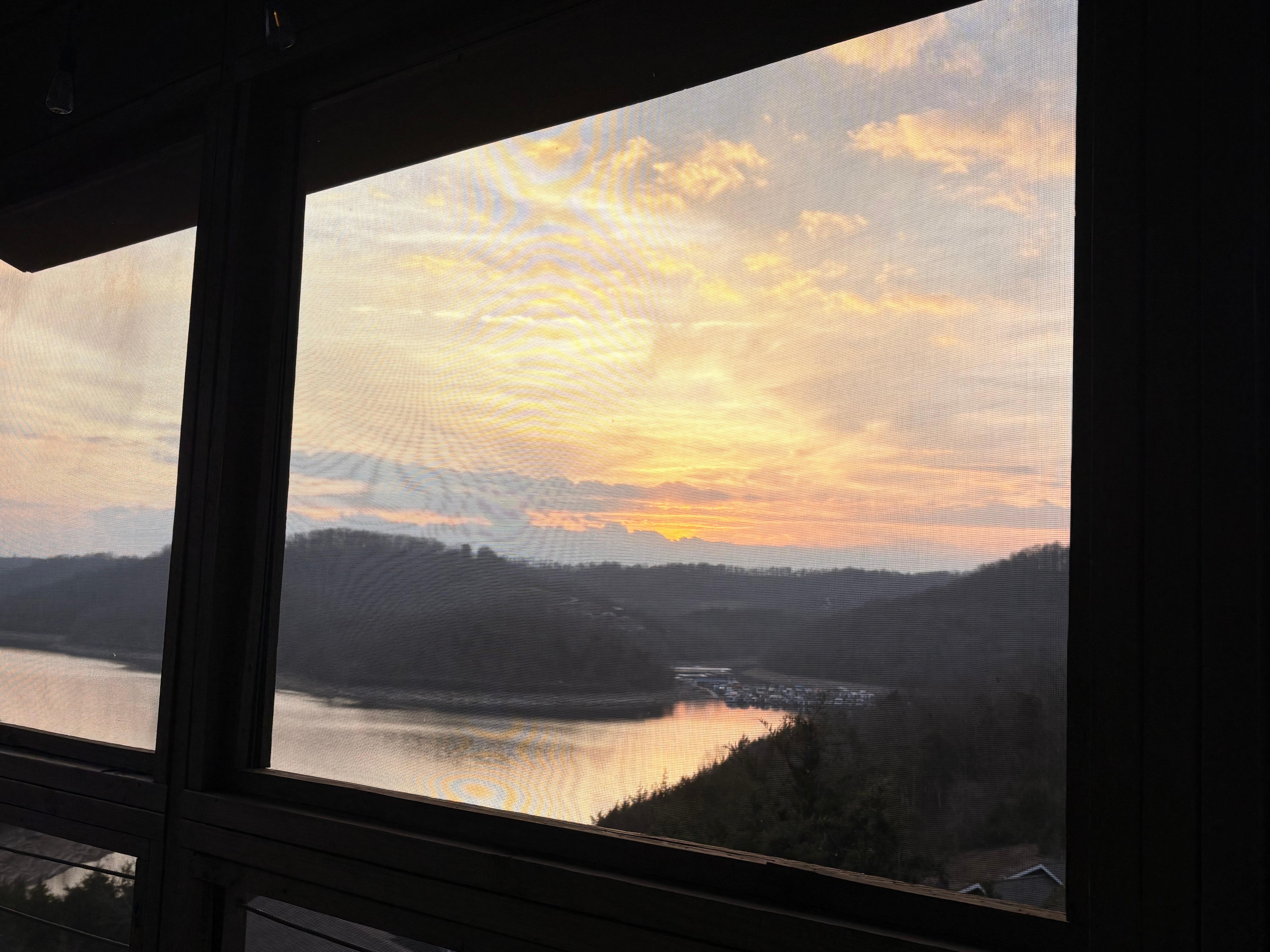Early sunset from porch