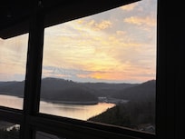 Early sunset from porch