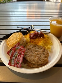 Hot breakfast