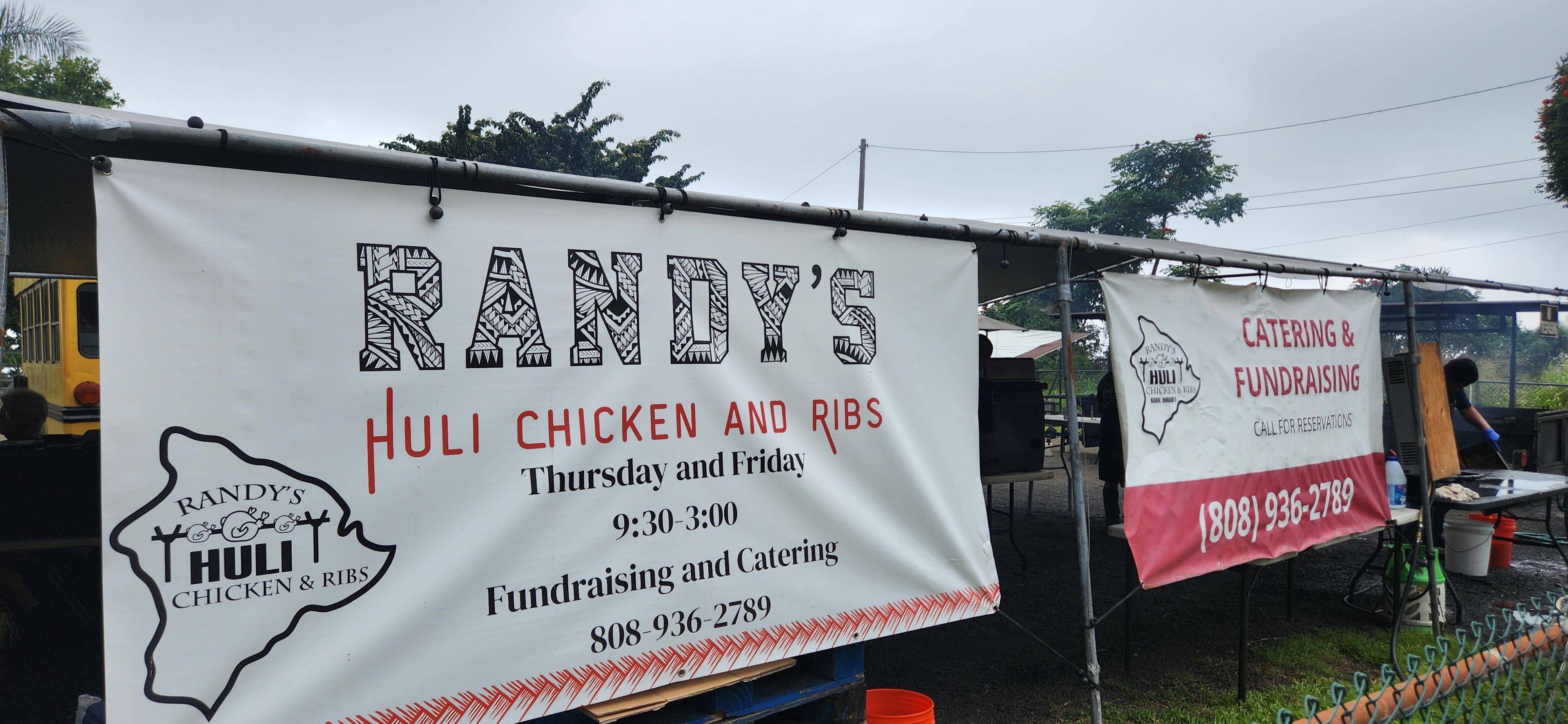 Randy's Huli chicken is only open on Thursdays and Fridays.  Great food.
