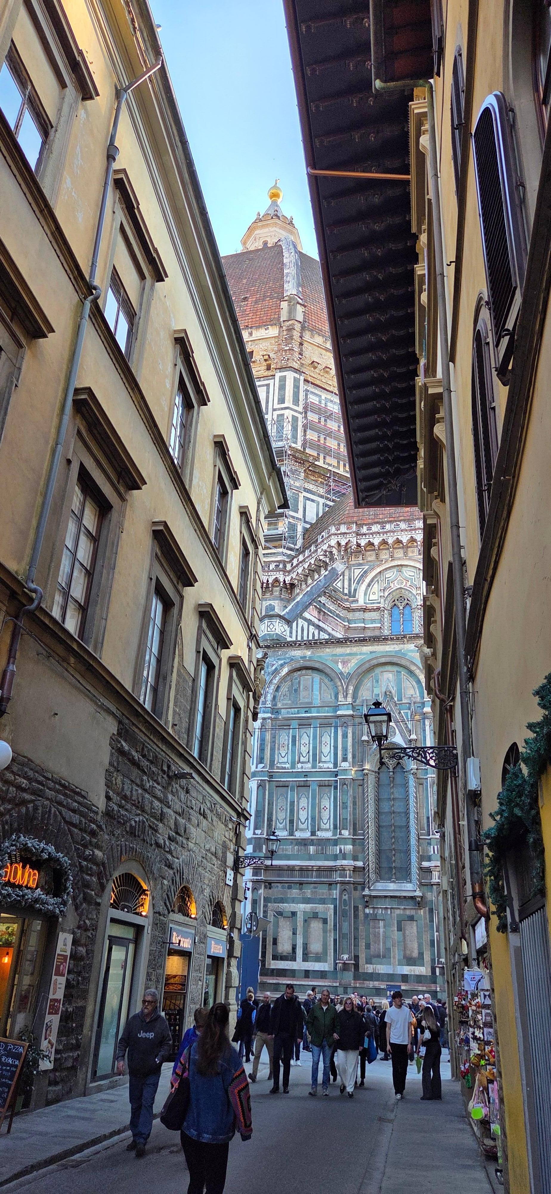 View from door to apartment. 