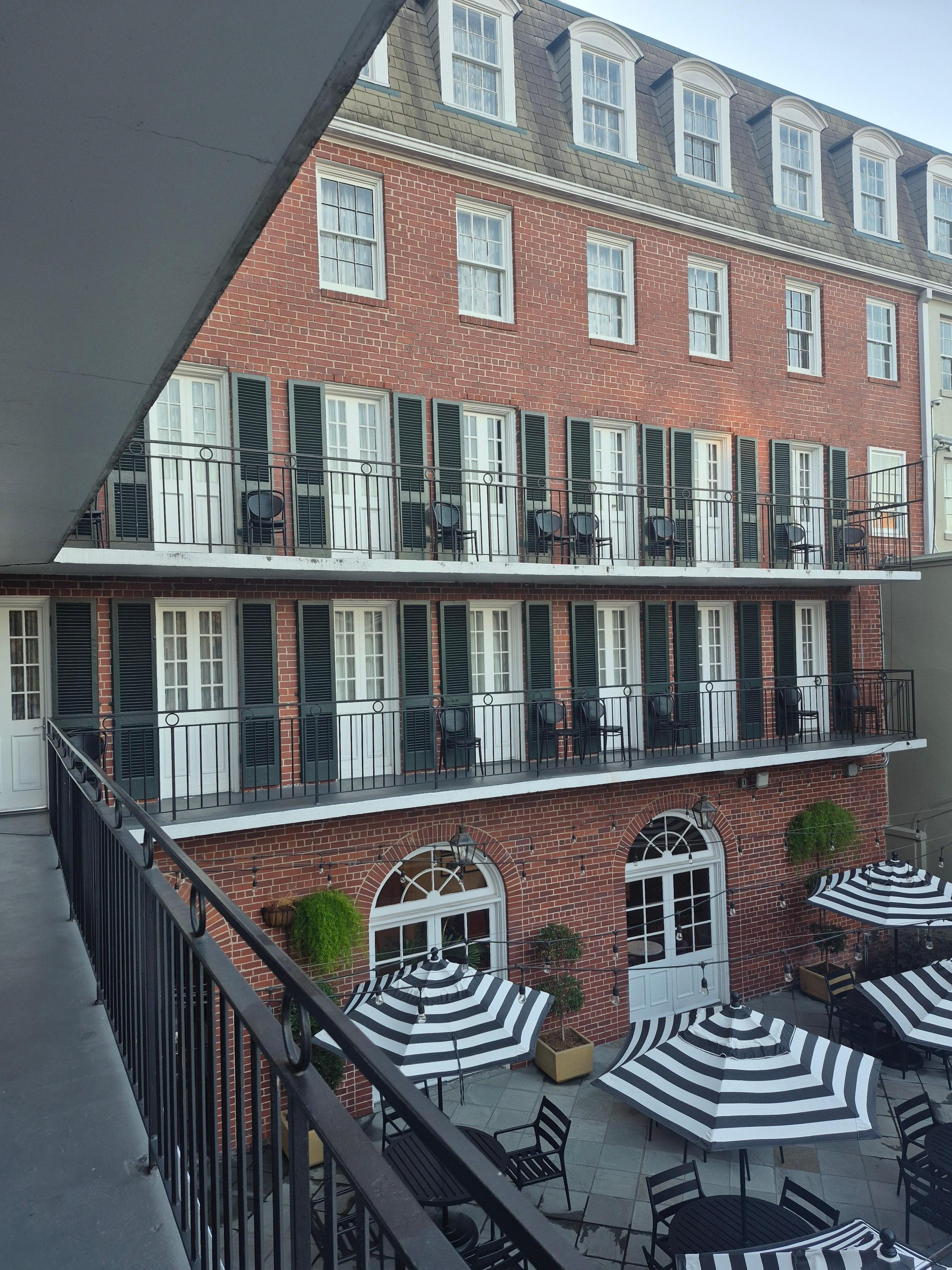 Not all room balconies are private.