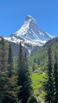 Matterhorn view from the side of the Hotel.